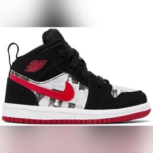 2019 Air Jordan 1 Mid SE TD 'Newspaper Air Times' 4C